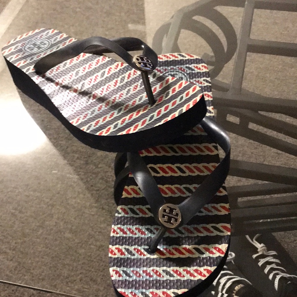 Tory Burch size 10/11  Flip Flops.